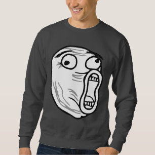 LOL Lachen-heraus lautes Raserei-Gesicht Meme Sweatshirt
