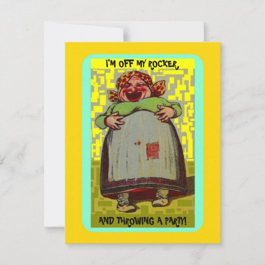 LOL LACHENDE DAME INVITATION FUN U. EZ2 FERTIGEN EINLADUNG (Vorderseite)