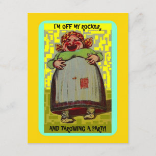 LOL LACHENDE DAME INVITATION FUN U. EZ2 FERTIGEN EINLADUNG