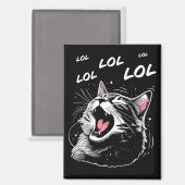 LOL Lachende Katze Magnet (Vorderseite/Rückseite)