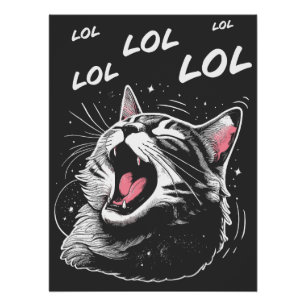 LOL Lachende Katze Poster