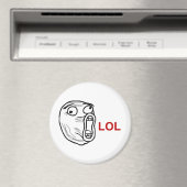 LOL Laugh Out Loud Rage Face Meme Magnet (In Situ (Geschirrspüler))