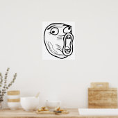 LOL Laugh Out Loud Rage Face Meme Poster (Küche)