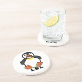 LOL Laughing Pinguin Getränkeuntersetzer (Seite)