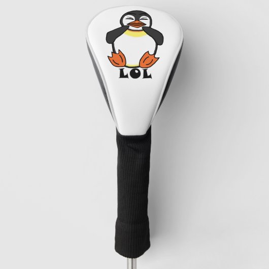 LOL Laughing Pinguin Golf Headcover (Vorderseite)