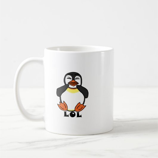 LOL Laughing Pinguin Kaffeetasse (Links)