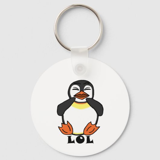 LOL Laughing Pinguin Schlüsselanhänger (Vorderseite)