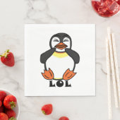 LOL Laughing Pinguin Serviette (Beispiel)