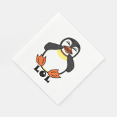 LOL Laughing Pinguin Serviette (Ecke)