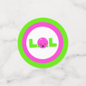 LOL Laughout Loud Colorful Emoji Konfetti (Klein Vorderseite)