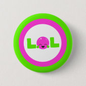 LOL Laughout Loud Lila Bright Green Button (Vorderseite)