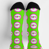 LOL Laughout Loud Lila Bright Green Socken (Oben)