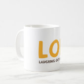 LOL - laut lachen Kaffeetasse (Vorderseite Links)