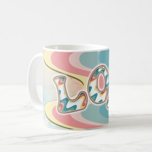 lol ~ Lichtwellen Kaffeetasse (Vorderseite Links)