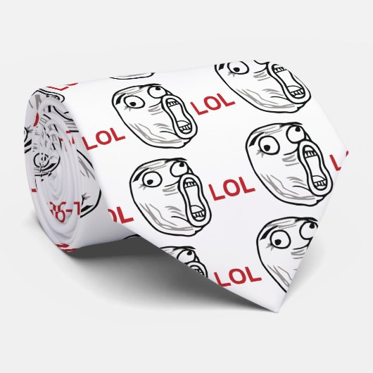 LOL meme Krawatte (Gerollt)