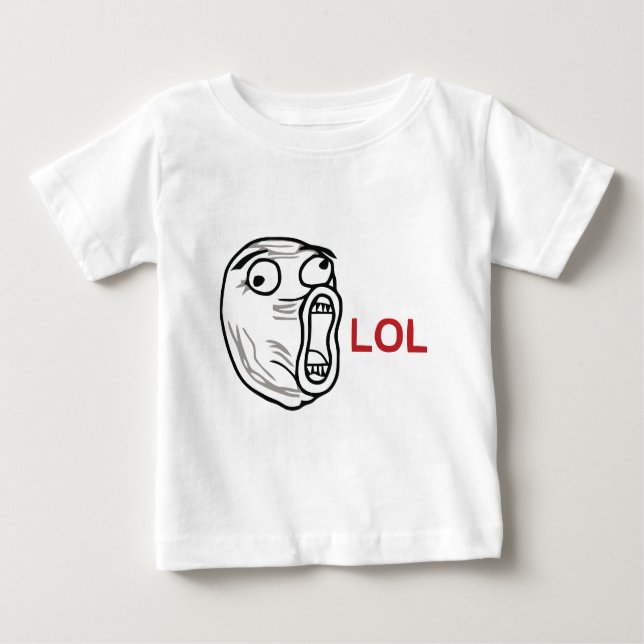 LOL meme Krawatte Baby T-shirt (Vorderseite)