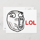 LOL Meme Postkarte (Vorne/Hinten)