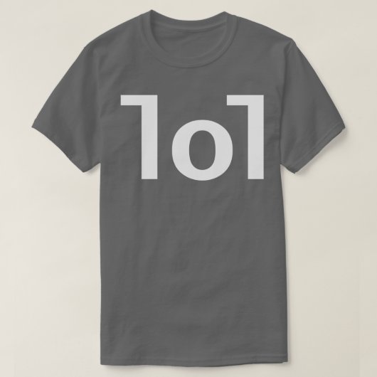 Lol Minimal White Text Typografie T-Shirt (Design vorne)
