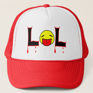 § ☺ LOL-Naughty Tongue Out Fun Trucker Hat ☺§ Truckerkappe