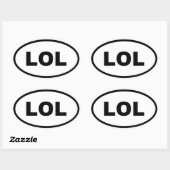 LOL OVALER AUFKLEBER (Blatt)