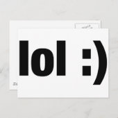 lol postkarte (Vorne/Hinten)