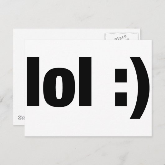lol postkarte (Vorne/Hinten)