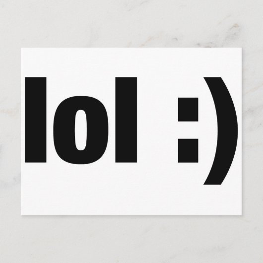 lol postkarte (Vorderseite)