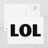 LOL POSTKARTE (Vorne/Hinten)