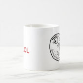 LOL Raserei-Gesicht Kaffeetasse (Mittel)