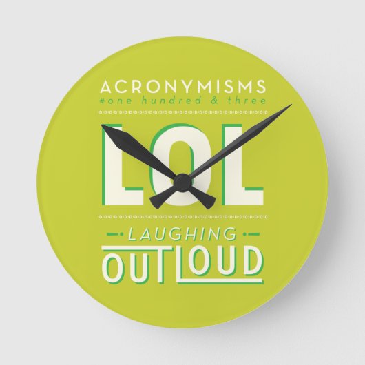 LOL RUNDE WANDUHR (Vorderseite)