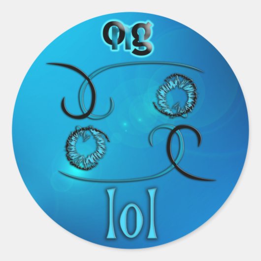 LOL! RUNDER AUFKLEBER (Vorderseite)