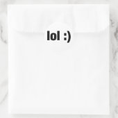 lol runder aufkleber (Tasche)