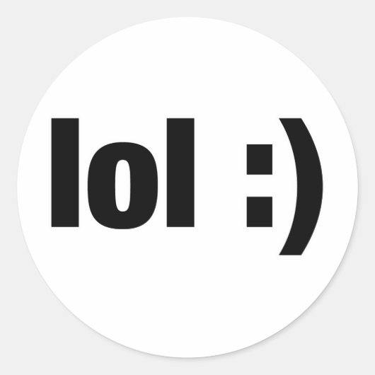 lol runder aufkleber (Vorderseite)