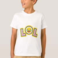 LOL Smiley Emoji Jungen T-Shirt - Lustig Laut Hera