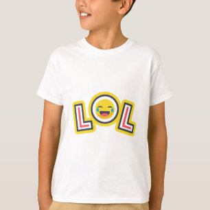 LOL Smiley Emoji Jungen T-Shirt - Lustig Laut Hera