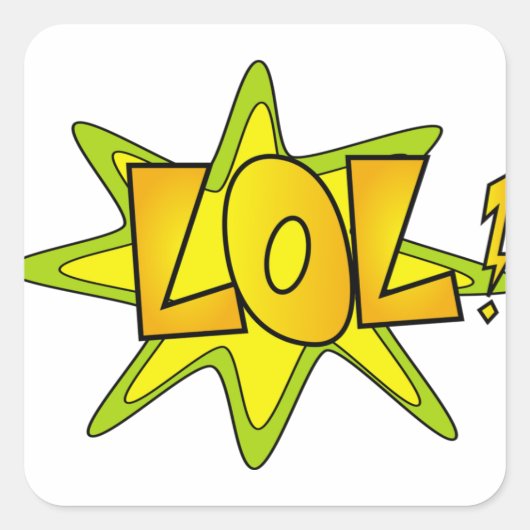 Lol Square Sticker (Vorderseite)