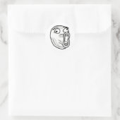 lol-Typ groß Runder Aufkleber (Tasche)