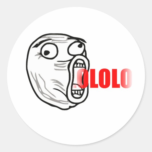 LOL TYP RUNDER AUFKLEBER (Vorderseite)