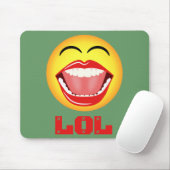 LOL Yellow Face Fun Mousepad Mousemat (Mit Mouse)