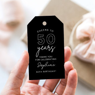 LOLA 50. Geburtstagsparty Gunst Tag Geschenkanhänger