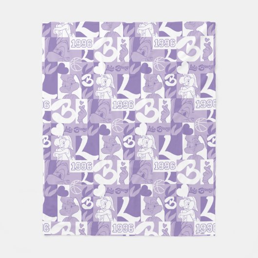 Lola '96 Grid Pattern Fleecedecke (Vorderseite)