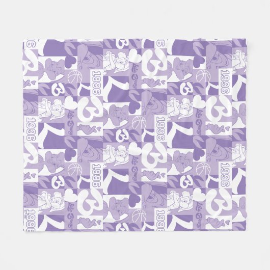 Lola '96 Grid Pattern Fleecedecke (Vorderseite (Horizontal))