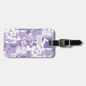 Lola '96 Grid Pattern Gepäckanhänger (Vorderseite horizontal)