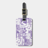 Lola '96 Grid Pattern Gepäckanhänger (Vorderseite vertikal)