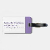 Lola '96 Grid Pattern Gepäckanhänger (Rückseite horizontal)