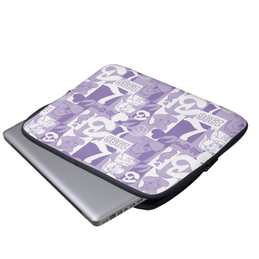 Lola '96 Grid Pattern Laptopschutzhülle (Vorne Knopf)