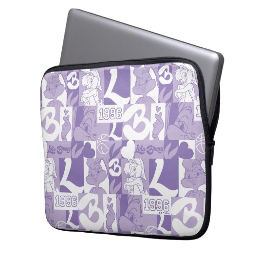 Lola '96 Grid Pattern Laptopschutzhülle (Vorderseite Links)