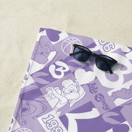 Lola '96 Grid Pattern Strandtuch (Beispiel)