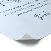 LOLA Blue Diaper Raffle Baby Showspiel Poster (Ecke)