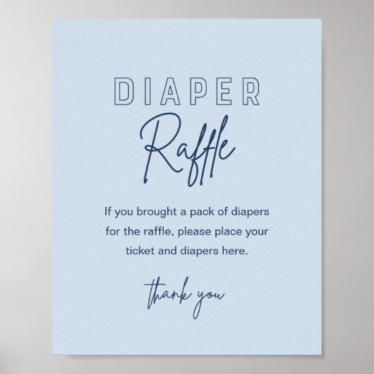 LOLA Blue Diaper Raffle Baby Showspiel Poster (Vorne)